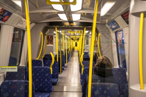 Sittplatser på tunnelbanan